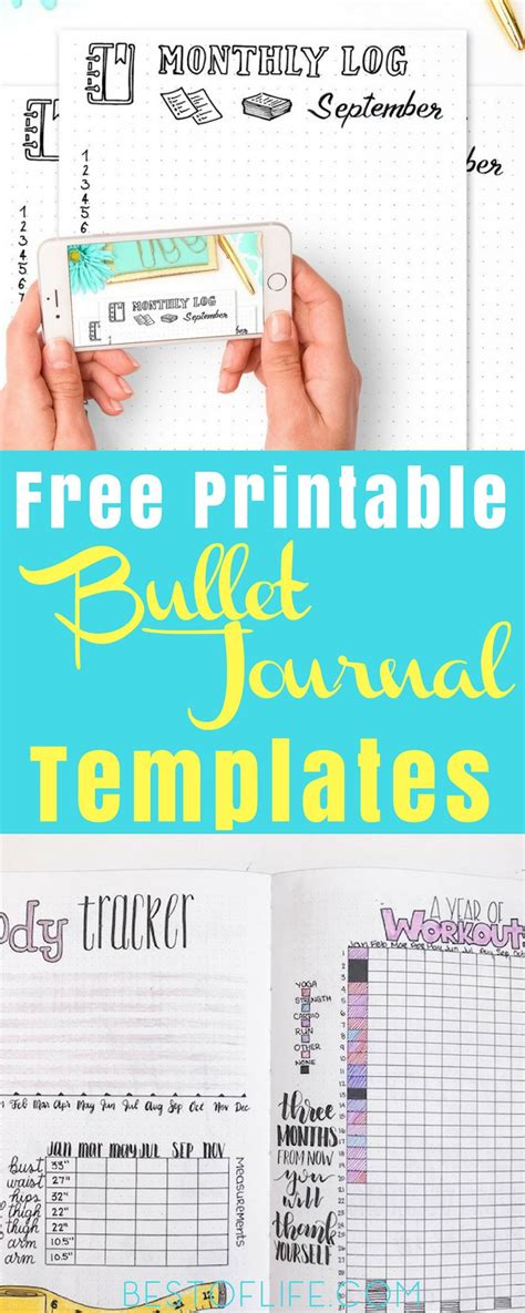 15 Printable Bullet Journal Templates The Best Of Life