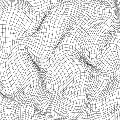 Mesh Warp Texture Isolated On White Background Distort And Deformation