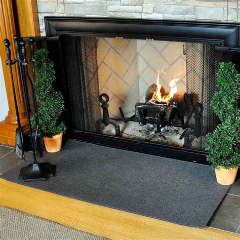 3,626 results for fireplace rug. 4' Rectangle Charcoal Guardian Fireplace Rug | Fireplace ...