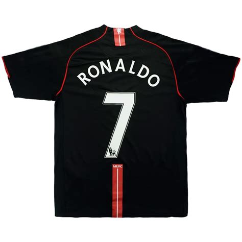 Manchester United Jersey Ronaldo 7 Away Retro Soccer Jersey 200708