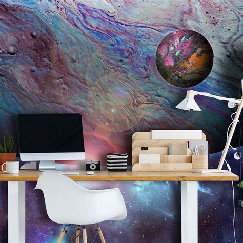 Tiptophomedecor Peel And Stick Space Wallpaper Wall Mural In Orbit