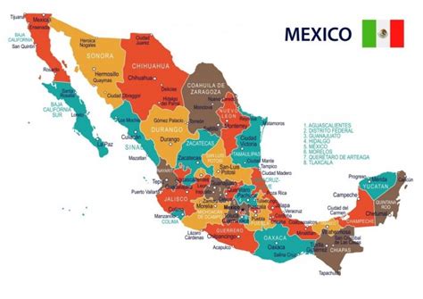 Lista De Estados De Mexico Y Sus Capitales Con Mapas Información