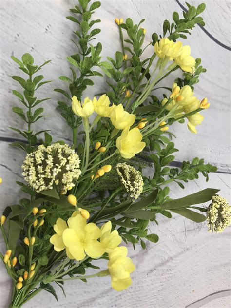 Yellow Wild Flower And Greenery Stem Keleas Florals