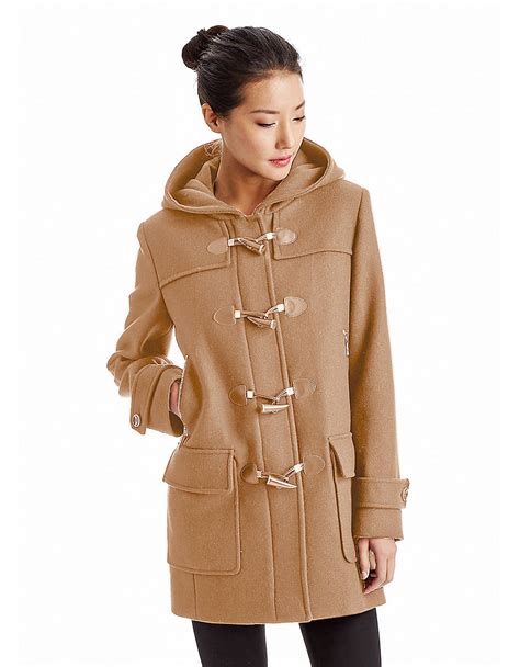 Lyst Michael Michael Kors Hooded Toggle Coat In Brown