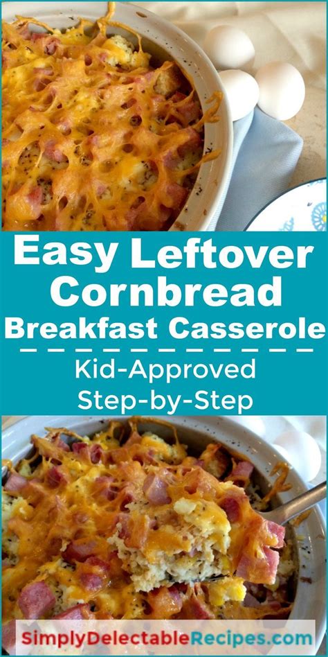 It's something we find ourselves eagerly cutting off squares of and eating straight from the pan, with a knifeful of soft butter for slathering onto each bite. Leftover Cornbread Casserole | Recipe | Food recipes, Breakfast casserole easy, Easy breakfast ...