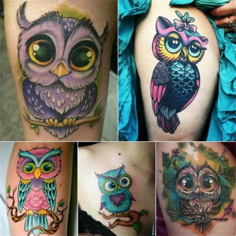Owl Tattoo Ideas With Meanings Truly Amazing Owl Tattoos Cute Owl