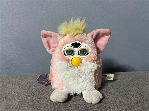 Furby Baby 1999 Tiger Electronics Furby Pink White Yellow Etsy