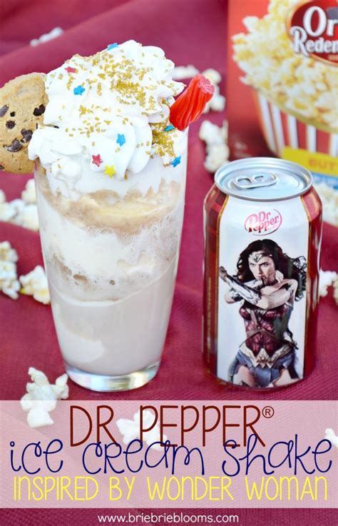 Dr Pepper® Ice Cream Shake Recipe Inspired By Wonder Woman Brie Brie