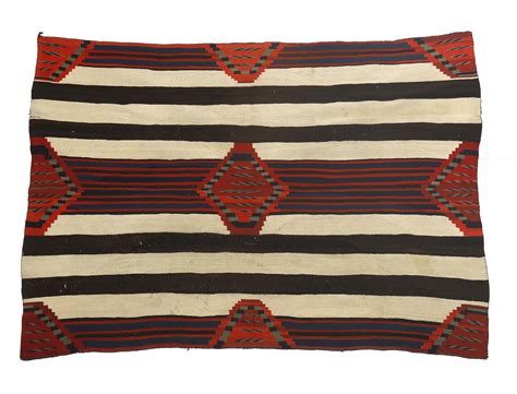 Lot Navajo Third Phase Chiefs Blanket Ca 1865 1875