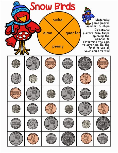 Lorys 2nd Grade Skills Money Games