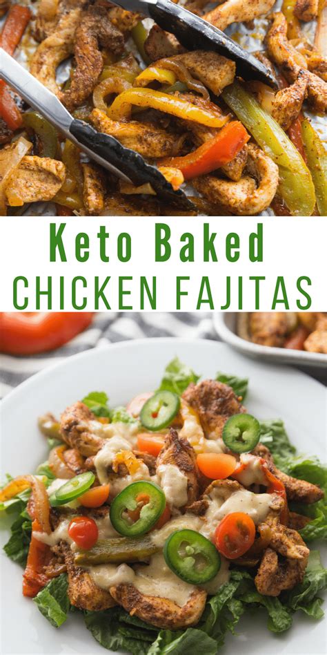 Then, set the chicken aside. Keto Baked Chicken Fajitas | Kasey Trenum