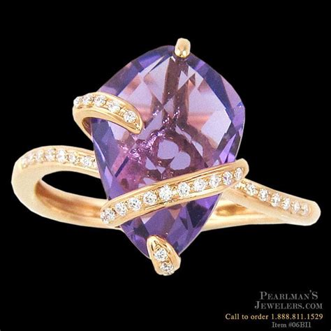 Unique Amethyst 18k Gold Ring From Bellarri The Dimensions Of The Head