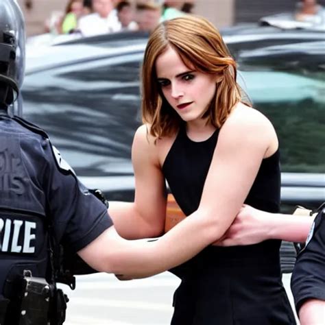 Emma Watson Being Arrested Stable Diffusion