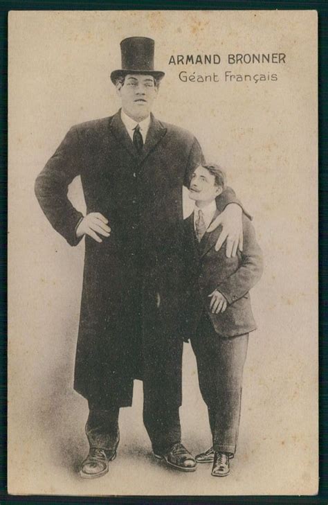 Circus Freak Armand Bronner French Giant Tall Man Original Old 1910s