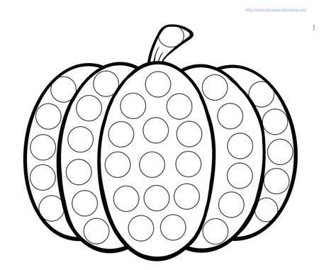 Pumpkin Do a Dot Worksheet | Pumpkin printable, Printable worksheets
