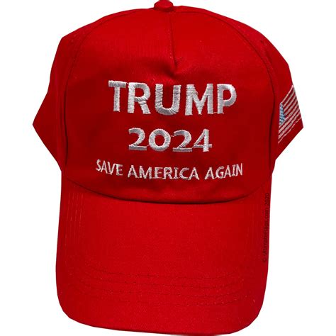 Trump 2024 Save America Again Cap Hat Ballcap Red