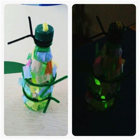 Glow Stick Lightning Bug Firefly Craft Decorate Plastic Bottle With