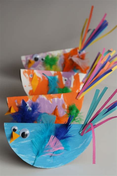 Paper Plate Bird Craft For Kids Bird Crafts Preschool Crafts Spring