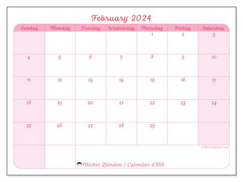 Calendar February 2024 Delicacy Ss Michel Zbinden Au