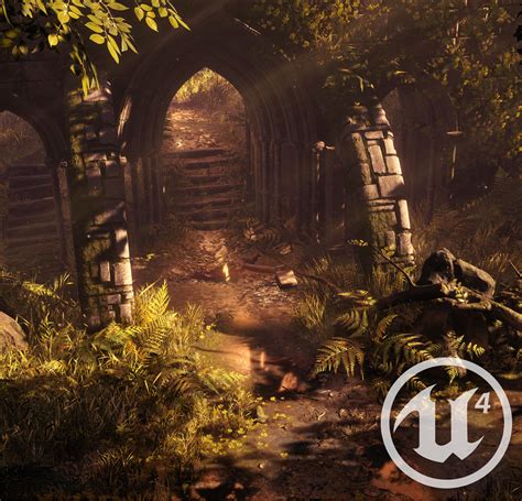 Artstation Enchanted Forest Ue4 Scene Jan Mentzel