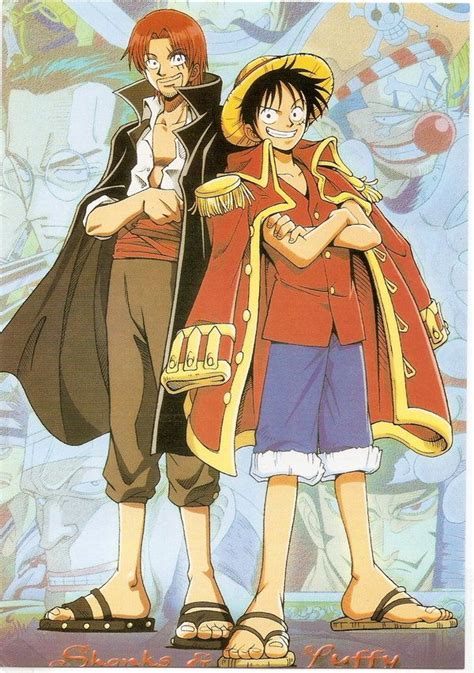 Shanks And Luffy Postcard By KoyasuNaoki On DeviantART One Piece Manga One Piece One Piece Luffy