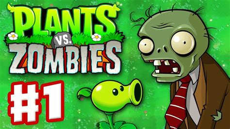 Plants Vs Zombies Gameplay Walkthrough Part 1 World 1 Hd