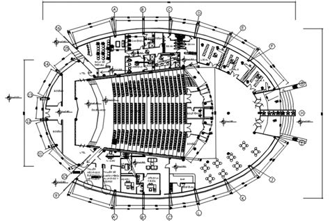 Distribution Layout Plan With Furniture Of Multiplex