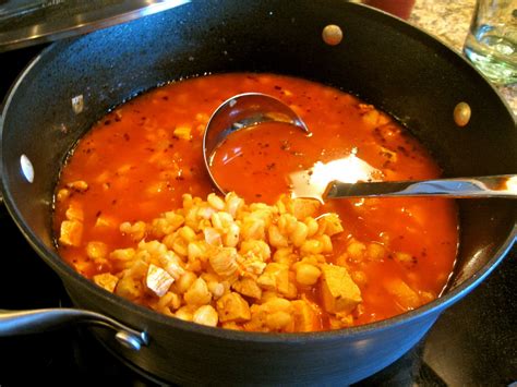 4¾ cups (772 grams) rinsed and drained canned white hominy. Delectably Gluten-Free: Posole Stew with Chicken