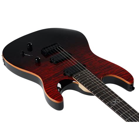 Chapman Ml1 Modern Standard Electric Guitar In Black Blood Red