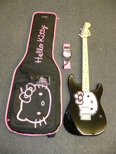 Fender Hello Kitty Stratocaster Guitar Carte Loup Garou Ukulélé Guitare