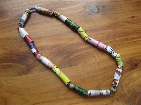 The Wonder Years Craft Paper Bead Necklaces