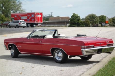 1966 Chevrolet Impala Red With 28476 Miles Available Now For Sale