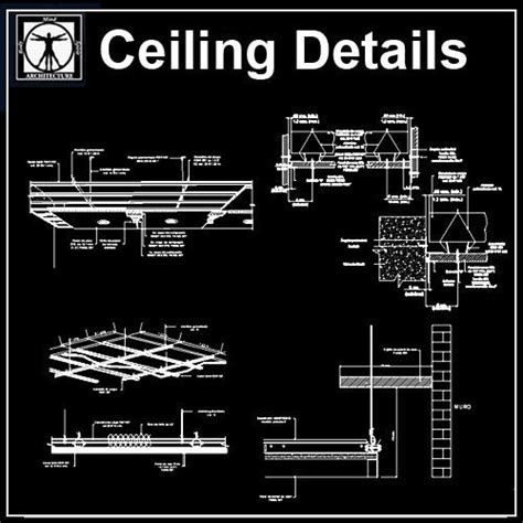 Ceiling Details V2 Cad Design Free Cad Blocksdrawingsdetails