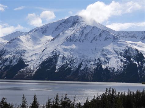 Chugach Mountain Range Outside Of Anchorage