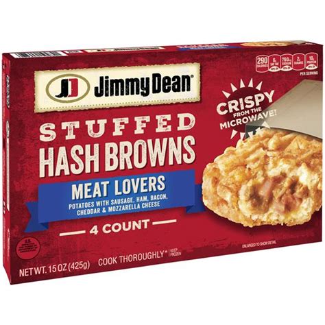 Jimmy Dean Meat Lovers Stuffed Hash Browns 4ct Hy Vee Aisles Online