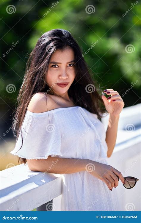 close up portrait of beautiful asian girl at sunny day stock image image of background girl