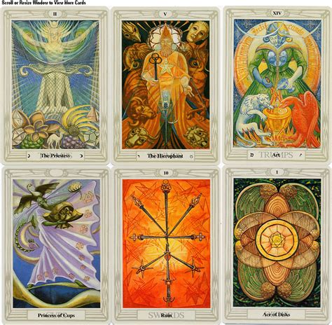the thoth tarot deck designed by famed occultist aleister crowley open culture