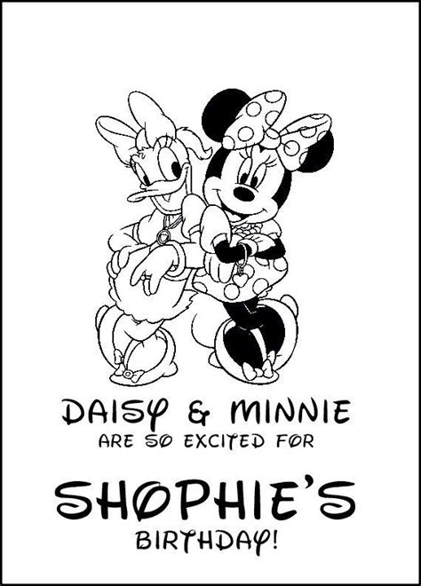 Minnies Bowtique Personalize Coloring Book Minnie Mouse Etsy