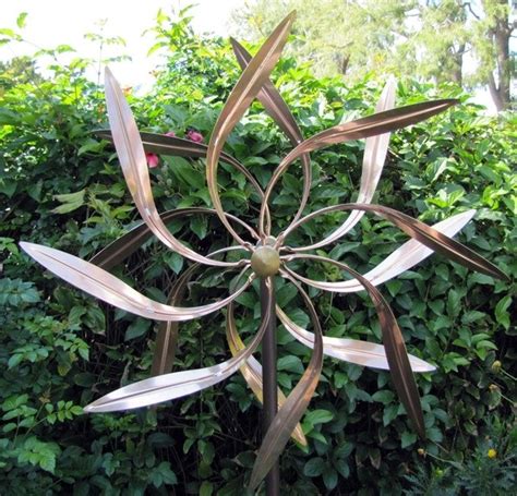 Large Kinetic Copper Willow Wind Spinner Eastcoast Weathervanes