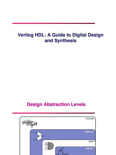 Verilog Hdl A Guide To Digital Design Ds Th I And Synthesis Pdf