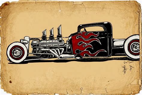 Pin By Dan The Hot Rod Man 1 On Dap Of Drawing Carsrods And Trucks 3