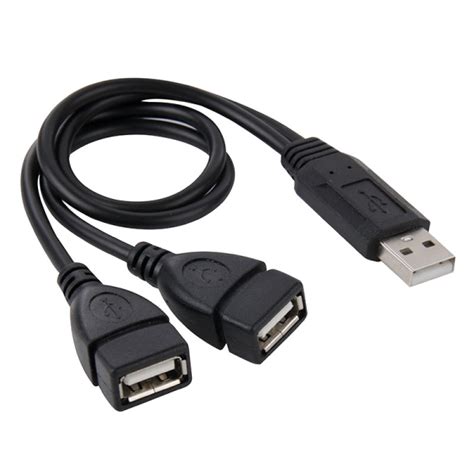 Power off the television and the computer. USB 2.0 Male to 2 Dual USB Female Jack Adapter Cable for ...