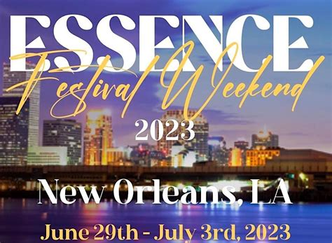 New Orleans Essence Festival 2023 2023 Calendar