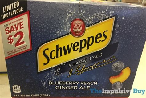 Spotted On Shelves In Canada Schweppes Blueberry Peach Ginger Ale