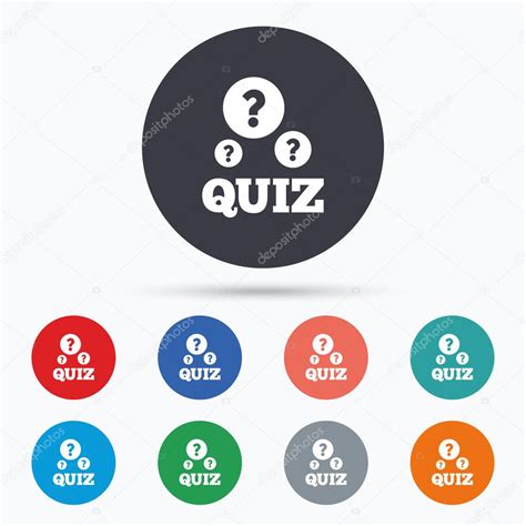 Quiz Sign Icons Stock Vector By ©blankstock 114865116