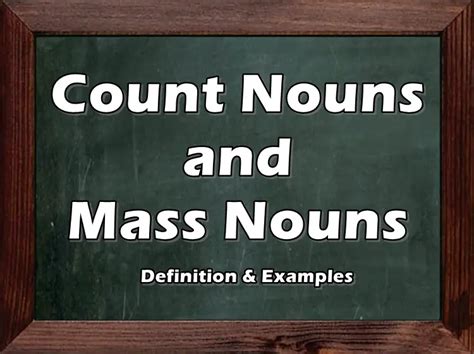 Count And Mass Nouns