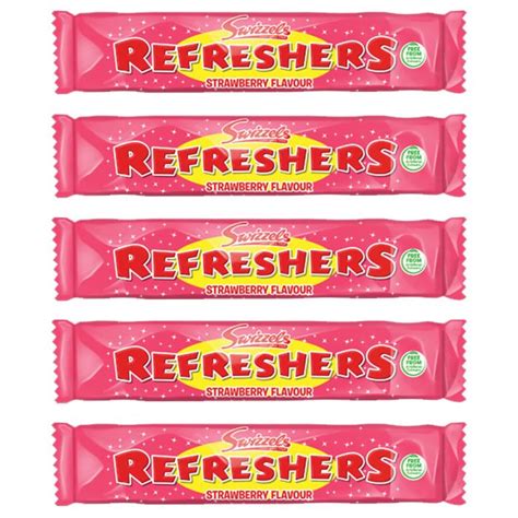 Strawberry Refreshers Chew Bars 7 Pack Retro Sweets Chewy Sweets
