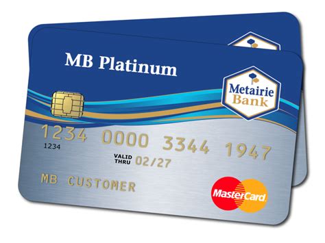 Some of us do not like cash next to us. MB Platinum Credit Card | Metairie Bank