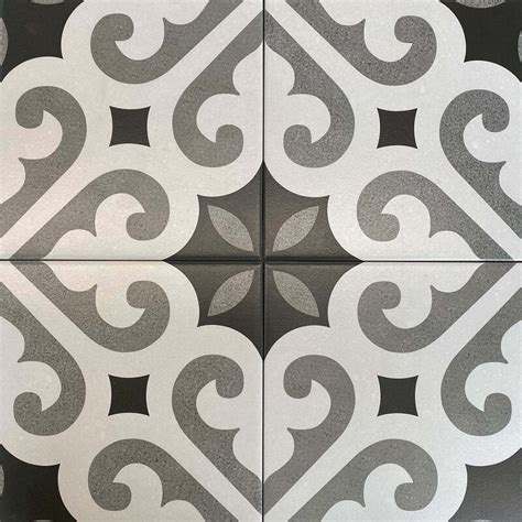 Retro Mixed Olive And White Pattern Tile Tfo