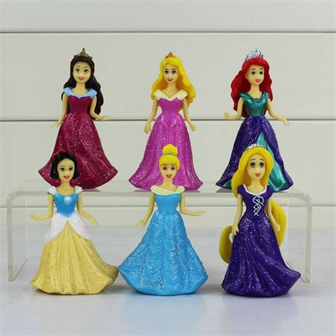 New Arrival 9cm Princess Figure Toys Ariel Cinderella Sleeping Beauty
